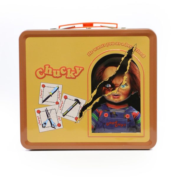 Child s Play Chucky Good Guys Tin Lunch Box with Beverage Container Online now - Image 2