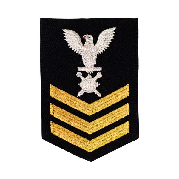 Navy E6 MALE Rating Badge: Explosive Ordnance - blue Sale - Image 2