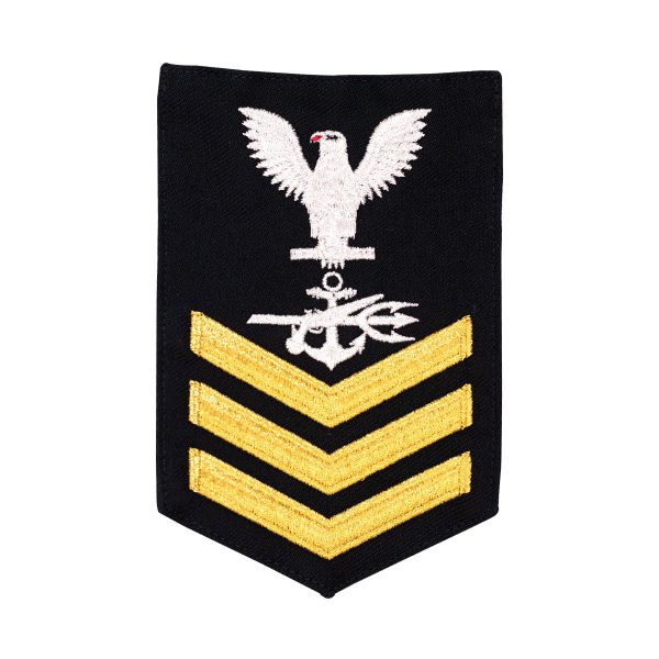 Navy E6 MALE Rating Badge: Special Warfare Operator - blue Fashion - Image 2