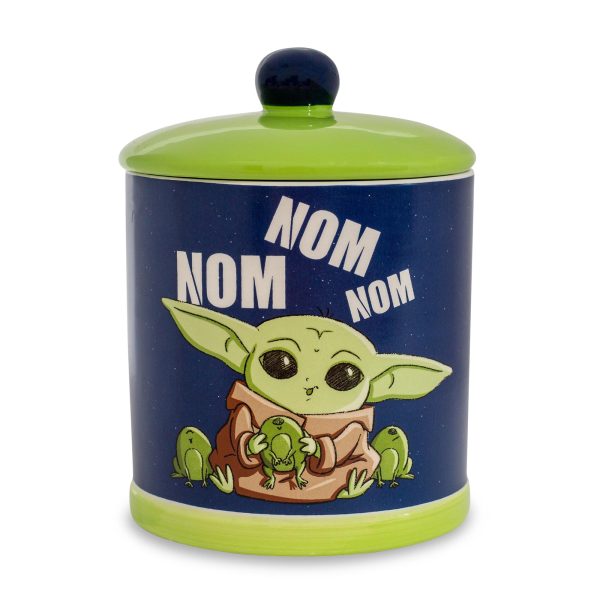 Star Wars: The Mandalorian Grogu  Nom Nom Nom  Frogs Ceramic Cookie Jar Cheap
