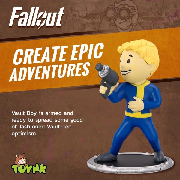 Fallout Excavator and Vault Boy (Gun) Mini Figure Set (Build-a-Figure Deathclaw) For Cheap - Image 5