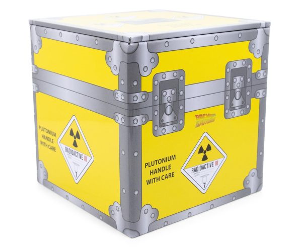 Back to the Future Plutonium Crate Tin Storage Box Cube Organizer | 4 Inches Online Sale