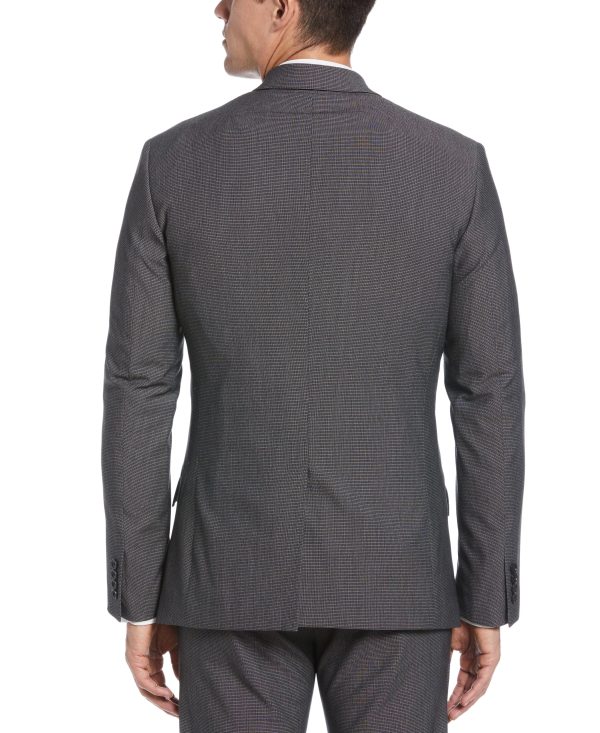 Very Slim Fit Stretch Micro Houndstooth Suit Jacket Online Sale - Image 2